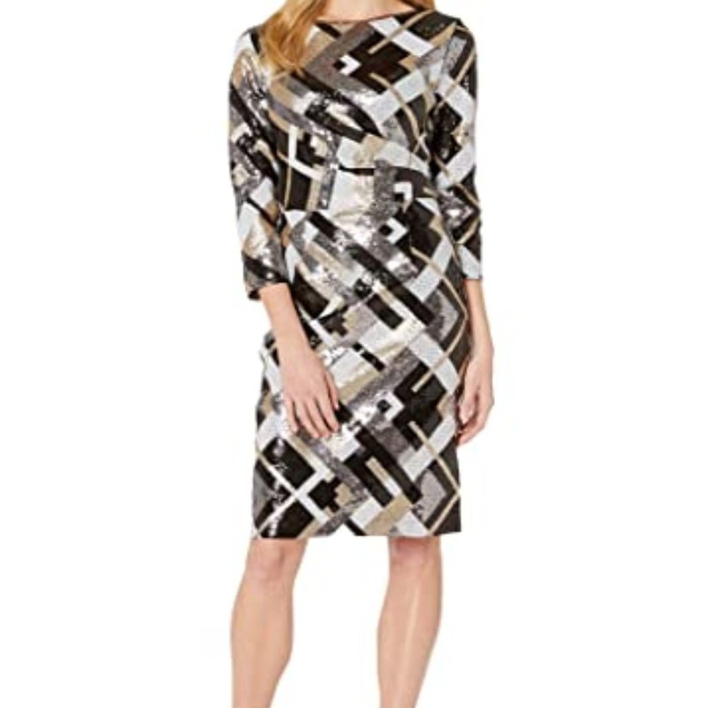 NWT Marina full sequins dress, 4